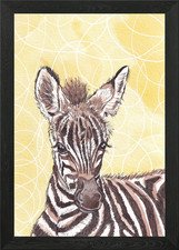 Zara das Zebra gerahmtes