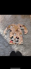 # H&M Kleid Sommerkleid Gr.110/116 Mädchen Disney Minnie Mouse Grau Sommer