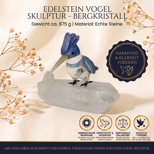 Edelstein vogel skulptur - vogel, auf