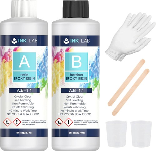 Epoxidharz set 474ml - set, glasklar