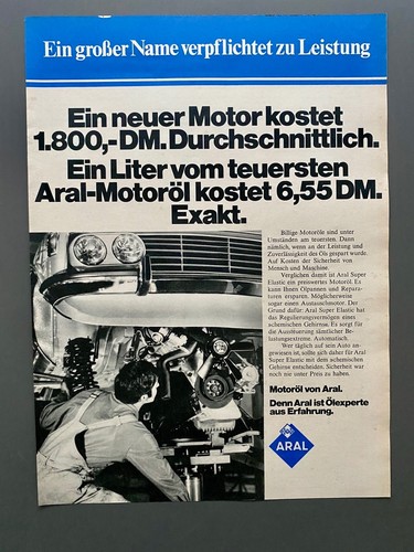 Aral motoröl motortausch atm - aral,