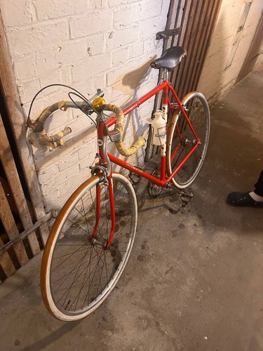 Vintage rennrad locomotief - vintage,