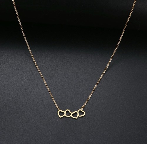 Herzkette damen halskette gold - damen,
