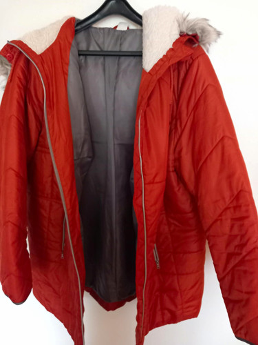 Damen winterjacke rot 50 - rot, gr.