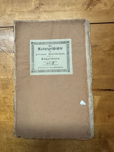Altes buch die naturgeschichte - altes,