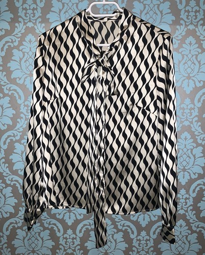 Langarm bluse mit schleife - schleife, gr