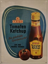 Blechschild kraft ketchup - blechschild,