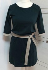 Sessun Minikleid Shirtkleid grün mit Bindegürtel Gr. S