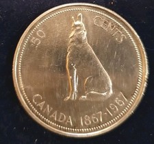 Silbermünze 50 Cents Canada