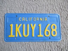 California USA Original Auto Kennzeichen 80er Nummernschild