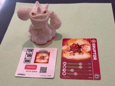 Skylanders Giants White Flocked Eruptor mit Karte und Aufkleber 