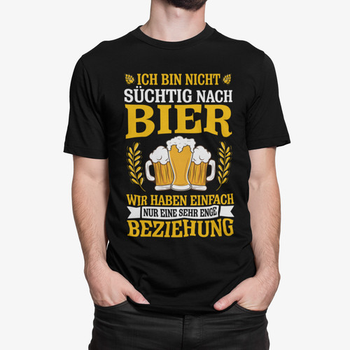 Lustiges bier shirt herren - t-shirt,