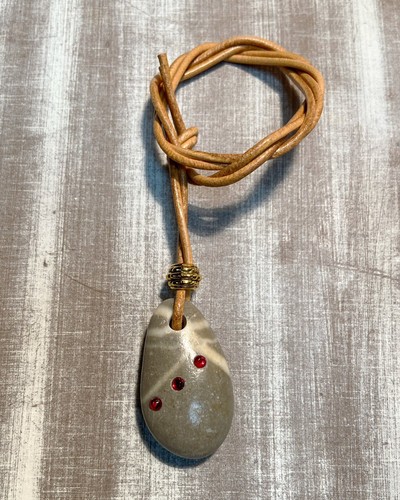 Handgemachte kette kieselstein - handgemachte, kette,kieselstein