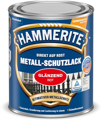 Met schutzlack rot - rot, 750ml