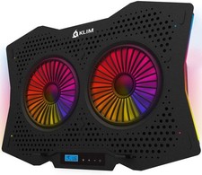 KLIM Halo + Portable PC Fan with RGB Backlight + 11" to 17" + Cooling Pad for Ga