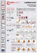 Safety Card / Laudamotion/