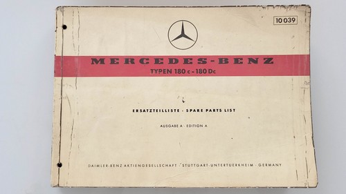 Originales teilebuch mercedes - originales,
