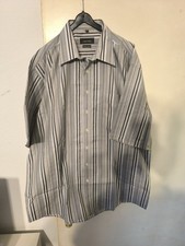 Graues Gestreiftes Herren Hemd