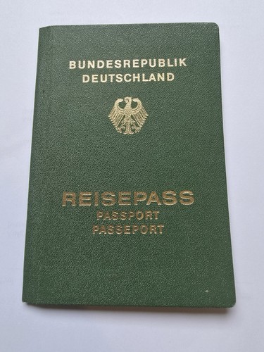 Gebrauchter reisepass brd 1980 - reisepass,