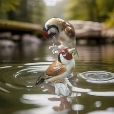 Sperling Porzellan Kiel  Figur  Karl Ens um die 1900 original Stempel 