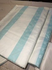 VEB Planet Bettwäsche Doppelbett DDR Knopfleiste 100% Baumwolle unbenutzt Damast