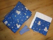 Betthimmel + Nestchen fürs Babybett blau