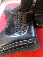Schwarze Echt-Lederstiefel*ALTRAOFFICINA*Gr. 40*TOP-Zustand