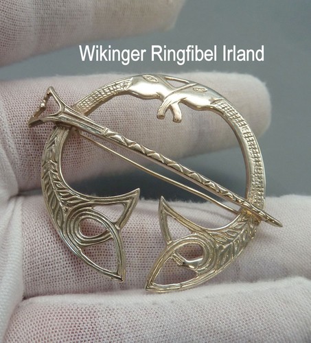 Sk4 wikinger ringfibel brosche - wikinger,