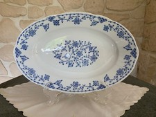 Bratenplatte Vorlagenplatte Porzellanfabrik Kalk Eisenberg Kobalt blau DDR