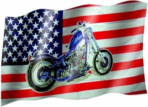 Fahne flagge usa motorrad - flagge,