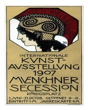 Vintage jugendstil wandkunst - vintage,