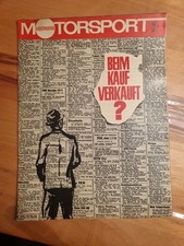 DDR Illustrierter Motorsport 14/68 Speedway Stralsund, Harz Rallye