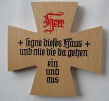 Haussegen Holz Holzkreuz Nr