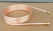 Spirale Poolheizung Kupferrohr 18x1mm Außend. 31cm 5m-25m 1/2 o. 3/4" AG Anschl.