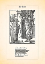Der Doctor Der Arzt Medicus Arznei Rezept Harn Holzschnitt Stände 011