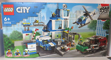 Lego 60316 City Polizeiwache mit Polizeiauto, Hubschrauber, Müllwagen und OVP