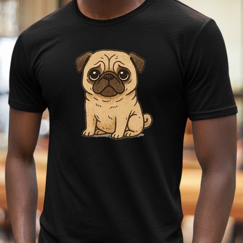 Shirt mops motiv lustiger - t-shirt,
