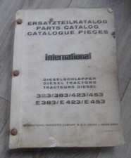 IHC Schlepper 323 +353 + 423 + 453 Ersatzteilkatalog