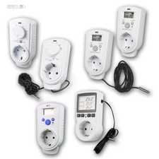 Steckdosenthermostat Thermostat-Steckdose Temperaturregler Heizung/Kühlung 230V