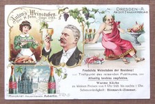 DRESDEN, Anton's Weinstuben, GASTHAUS an der Frauenkirche No. 2  - LITHO 1900