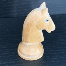Schachfigur Holz |Springer mit