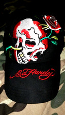 Don Ed HARDY Cap Skull and Roses ORIGINAL