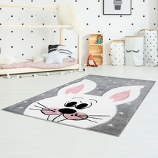 Kinderteppich Kurzflor Hase