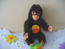 Steiff Affe Schimpanse Jocko Knopf Schild Fahne Nr.0020/11 Biegeglieder 11cm alt