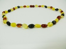 Bernstein Kette Collier Oliven