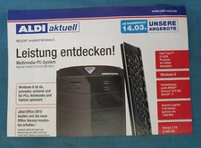Alte Werbung ALDI 2013 Technik Multi-Media-PC, MEDiON, Windows 8,  ...  Sammler