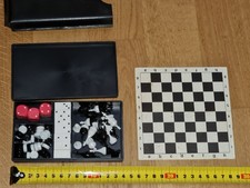 Reisespiel Schach & Dame | magnetisch | True Vintage ORIGINAL 80er/90er Jahre