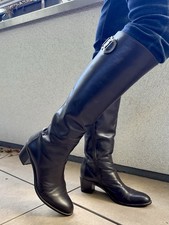 Italienische Leder-Stiefel, Größe 39