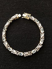 Blautopas Tennisarmband