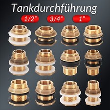 Messing Tankdurchführung 1/2